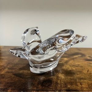 Vintage Princess House Lead Crystal Flying Bird - Candy Dish